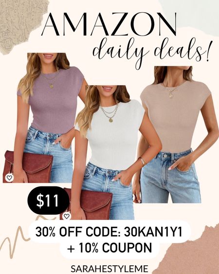 AMAZON DAILY DEALS ✨ Mon 4/8 Swipe right for the codes & enter at Amazon checkout 

FOLLOW ME @sarahestyleme for more Amazon daily deals, Walmart finds, and outfit ideas! 

*Deals can end/change at any time, some colors/sizes may be excluded from the promo 


@amazonfashion #founditonamazon #amazonfashion #amazonfinds #ltkunder50 #ltkfind #momstyle #dealoftheday #amazonprime #outfitideas #ltkxprime #ltksalealert  #ootdstyle #outfitinspo #dailydeals #styletrends #fashiontrends #outfitoftheday #outfitinspiration #styleblog #stylefinds #salealert #amazoninfluencerprogram #casualstyle #everydaystyle #affordablefashion #promocodes #amazoninfluencer #styleinfluencer #outfitidea #lookforless #dailydeals