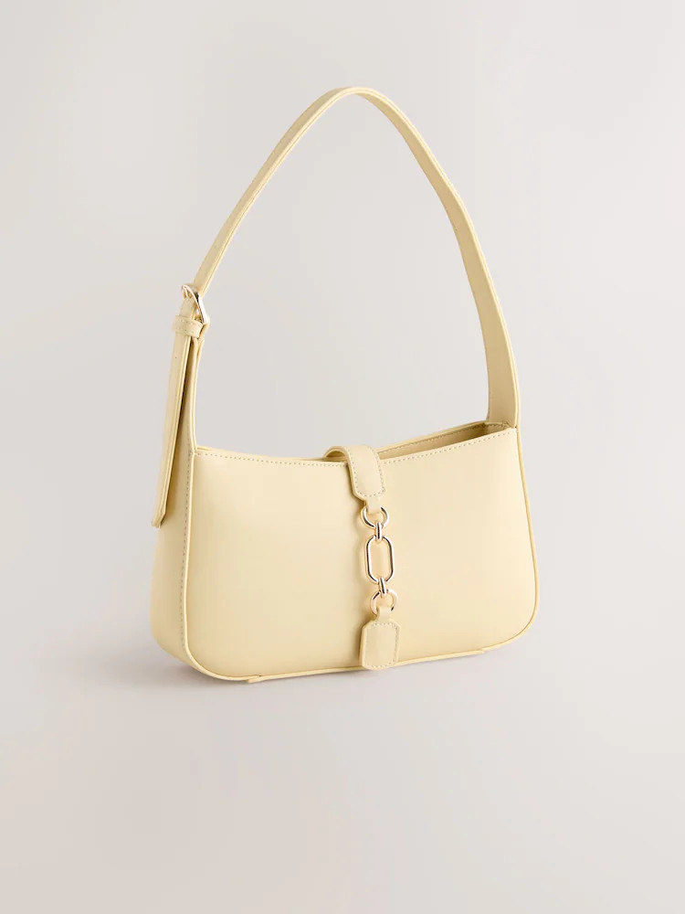 Buttermilk Structured Shoulder Bag | Next US