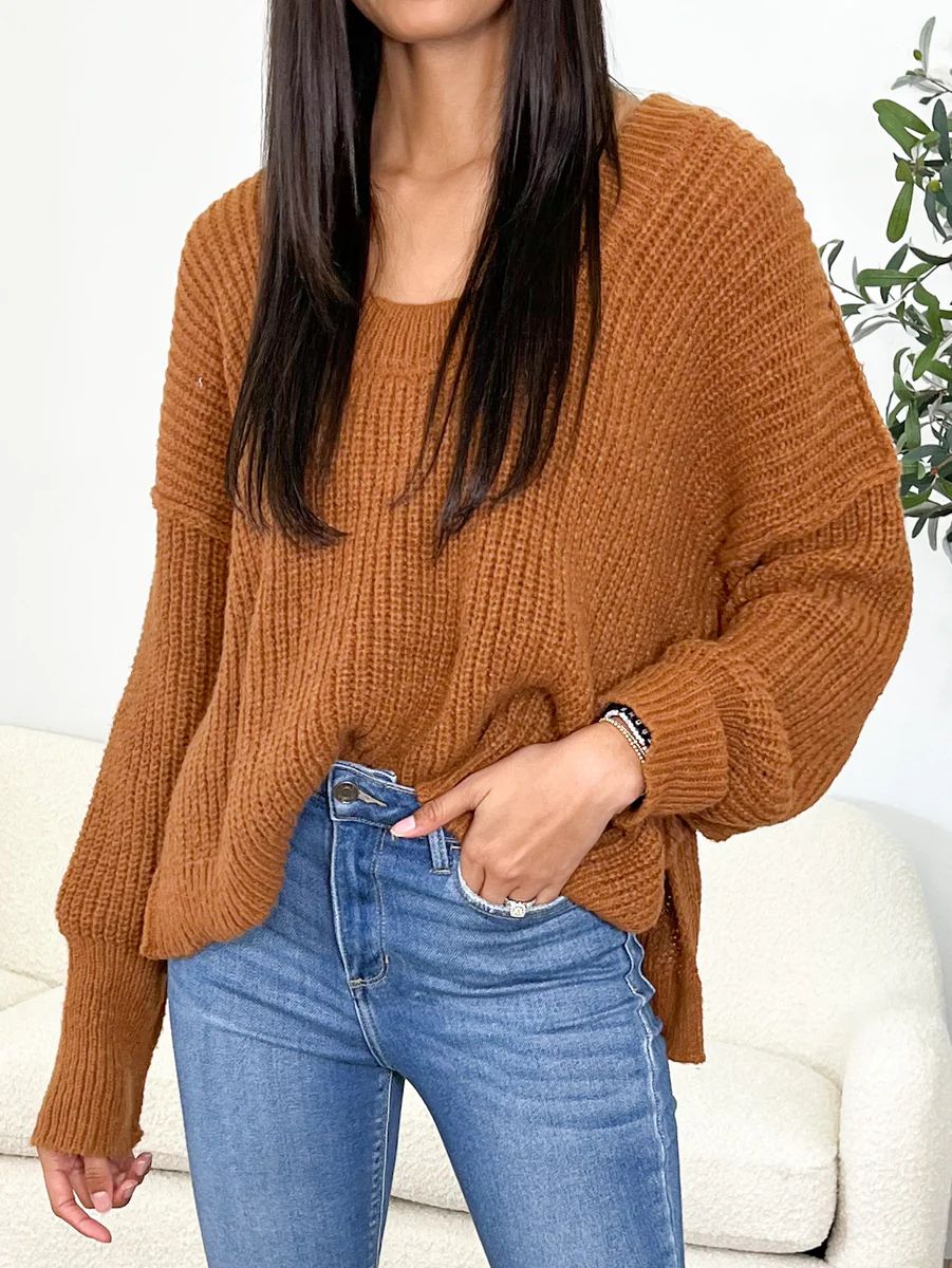Overdrive Knit Sweater | Rust | Talulah