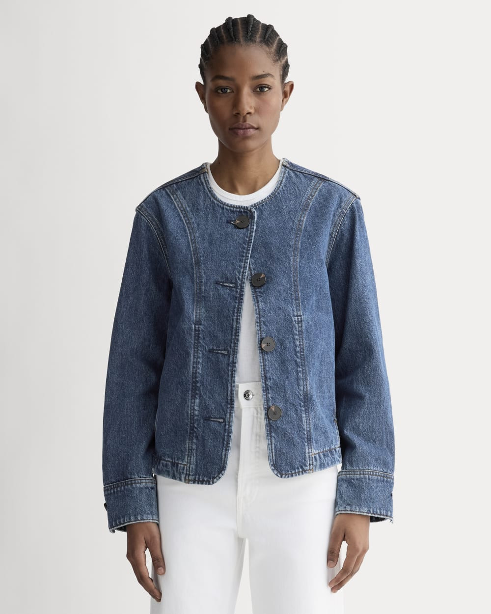 The Denim Barrel Jacket | Deep Atlantic | Everlane
