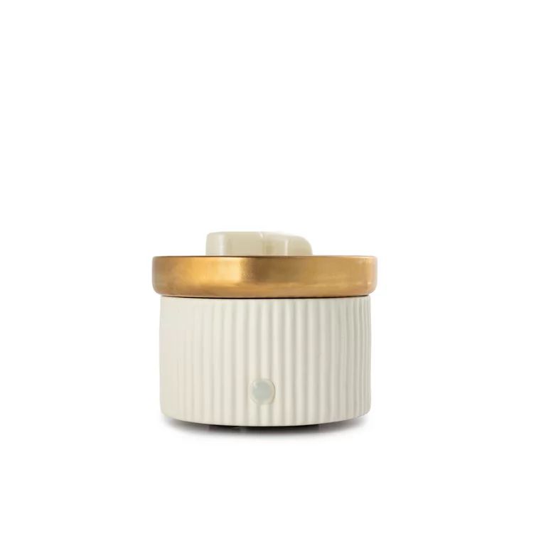 Better Home & Gardens 2-in-1 Fragrance Ceramic Warmer, White Ribbed, 1 Pc | Walmart (US)