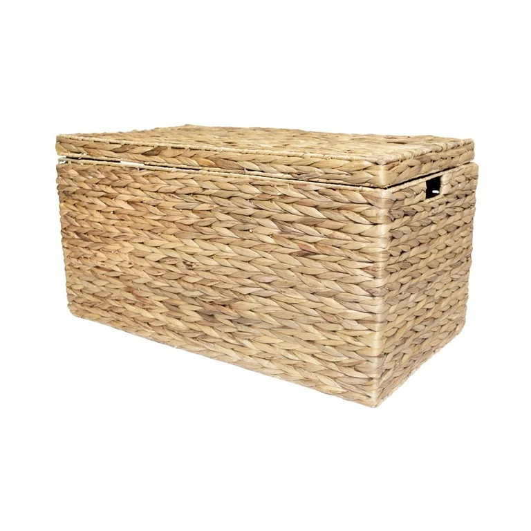 Better Homes & Gardens Natural Water Hyacinth Storage Trunk, Large | Walmart (US)