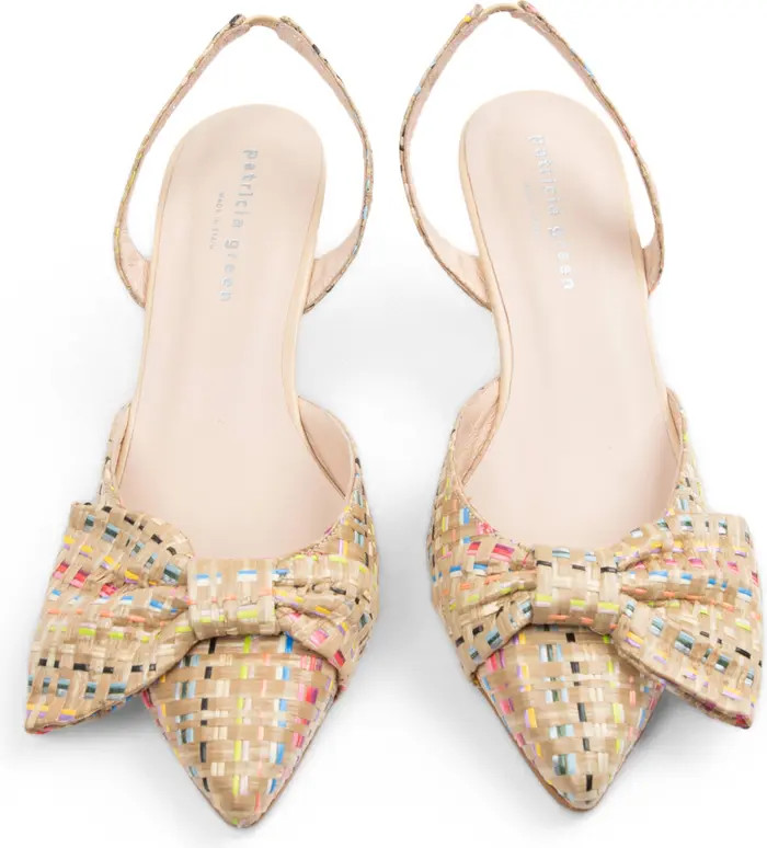 patricia green London Bow Pointed Toe Kitten Heel Pump (Women) | Nordstrom | Nordstrom