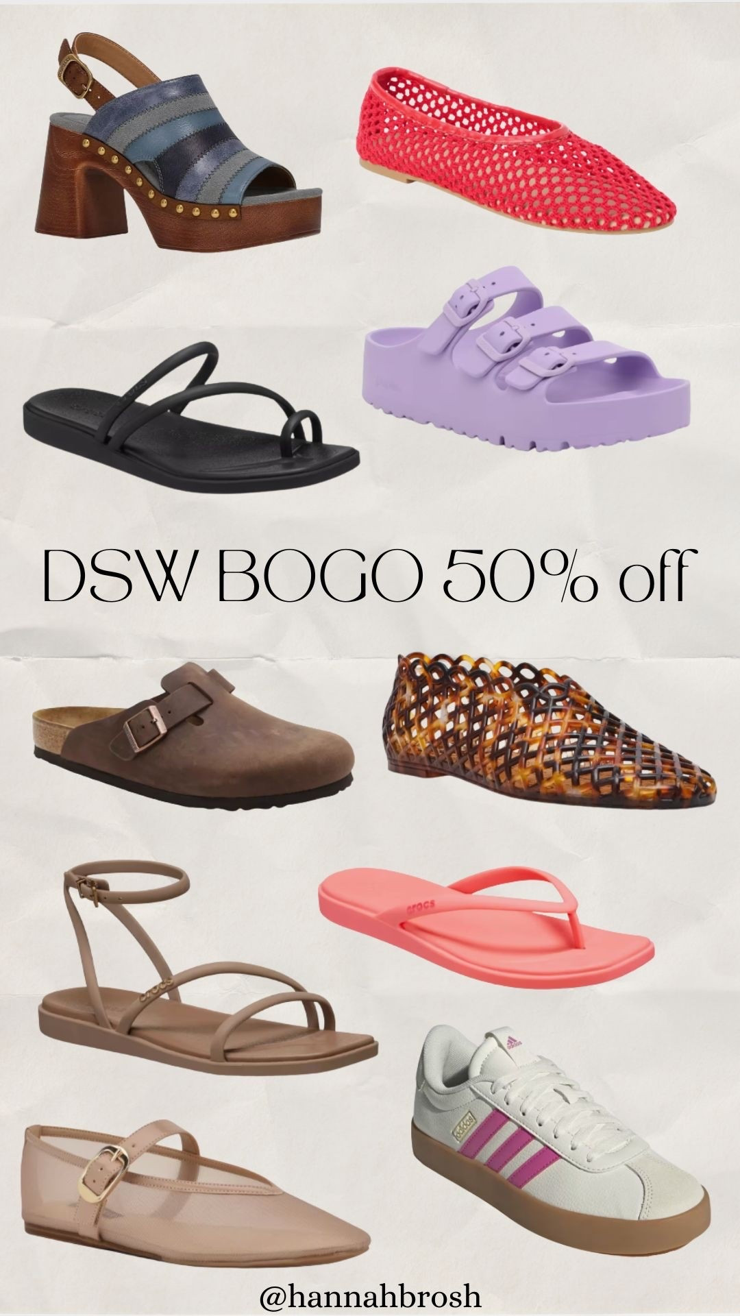 BOGO 50% off shoes, no code needed!