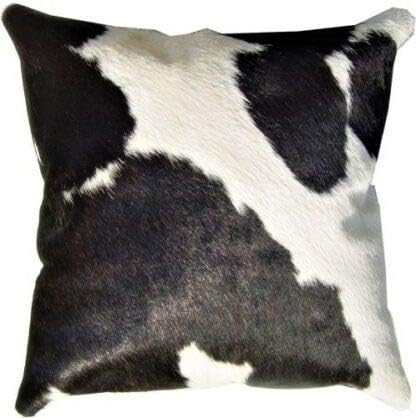 Set of 2 Black and White Cowhide Cushion Pillow Covers - Black White Cow Hide Decorative Cushion ... | Amazon (CA)