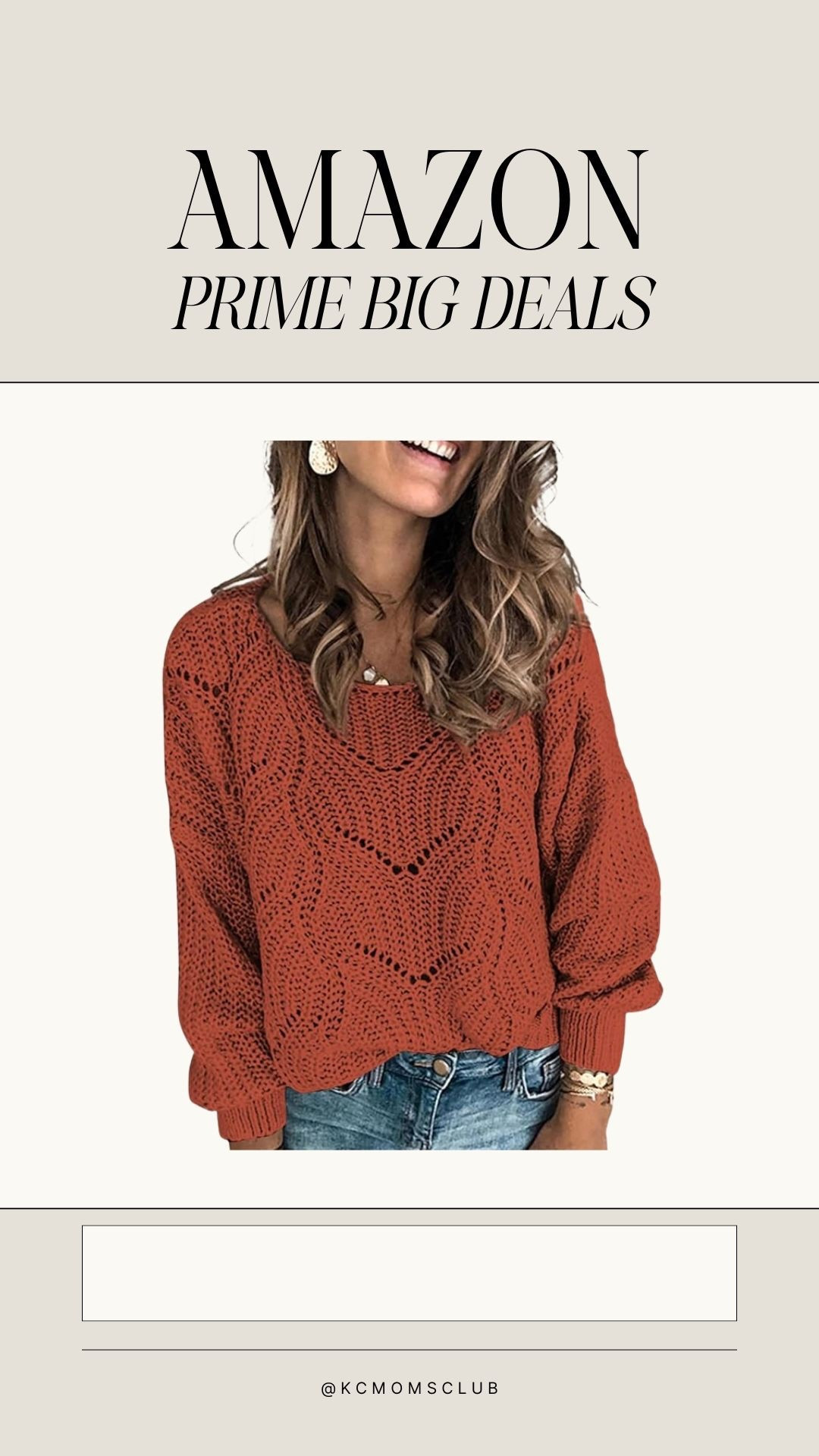 amazon prime big deal • brick red orange fall sweater - warm autumn outfit 

#LTKStyleTip #LTKSaleAlert #LTKFindsUnder50