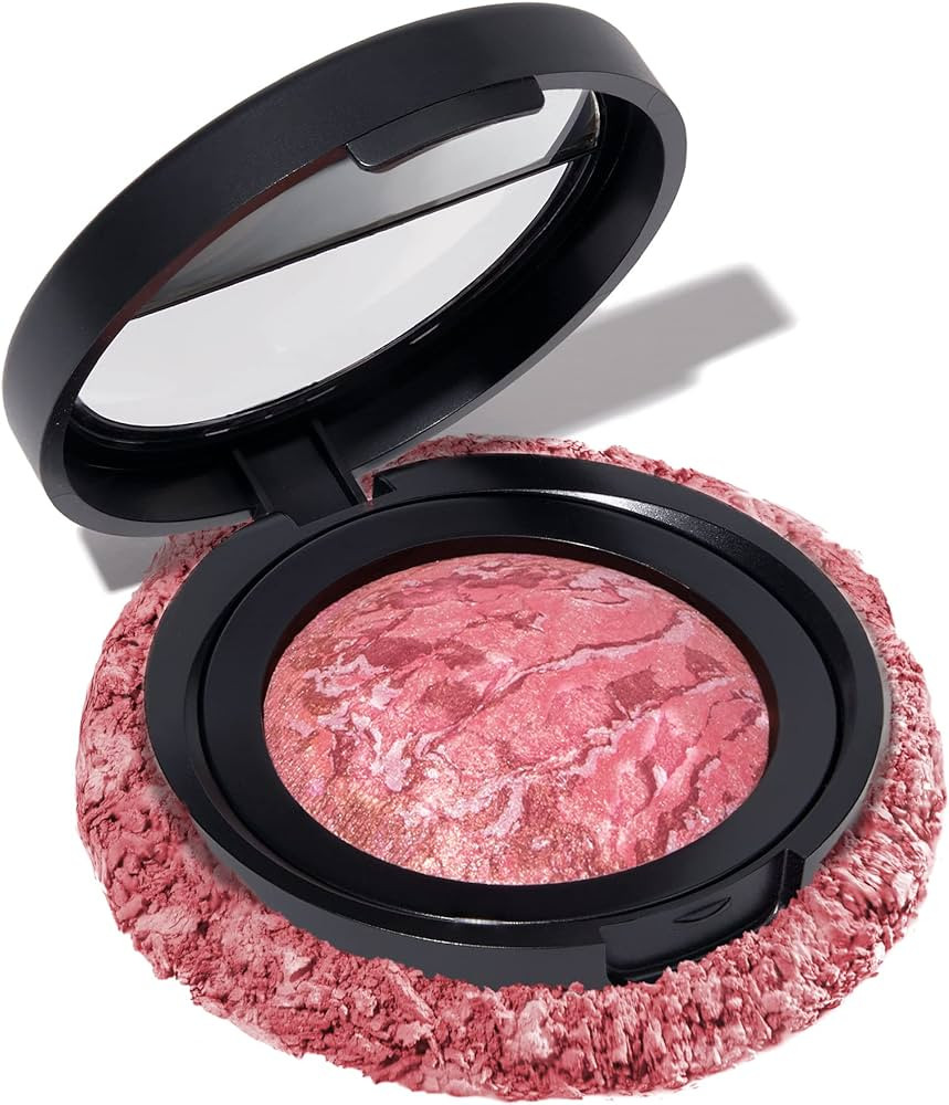 LAURA GELLER NEW YORK Baked Blush-n-Brighten Marbleized Blush for Cheeks - Tropic Hues - Satin Fi... | Amazon (US)