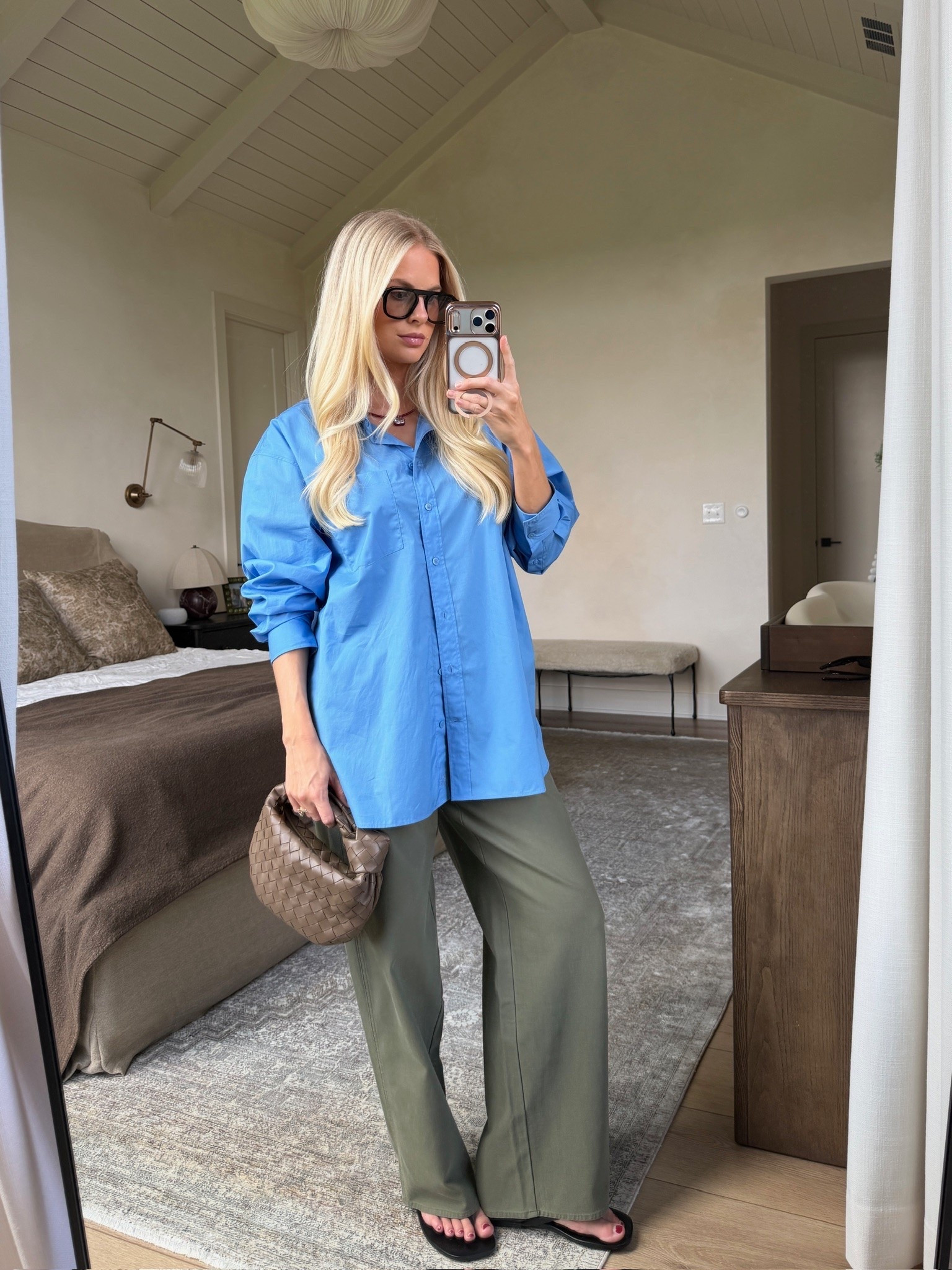 SIZE: med in top (Cornelia blue), 6 in pants (army green - sized up for pp), linked similar shoes & bags! #kathleenpost

Summer outfit Inspo, fall transition outfit, errands outfit, coffee date look

#LTKootd #LTKSeasonal