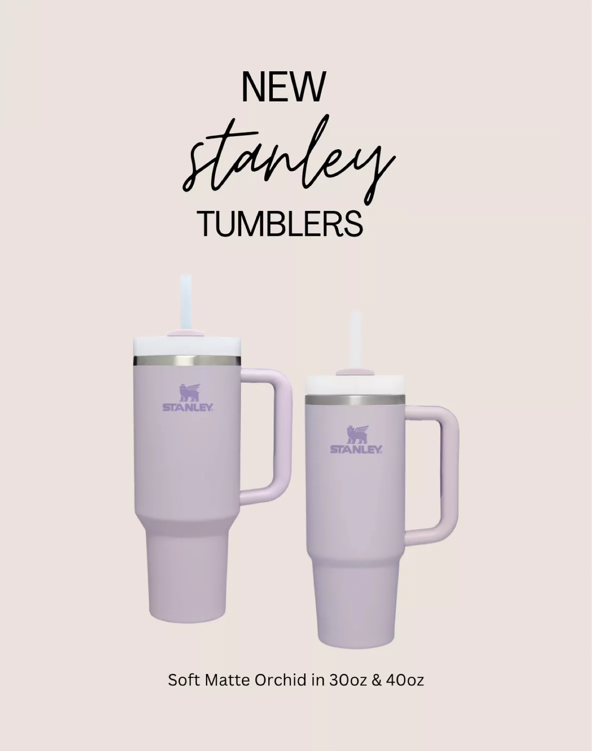 Stanley 40oz Stainless Steel Tumbler H2.0 Flowstate Quencher - Orchid (Soft  Matte) 