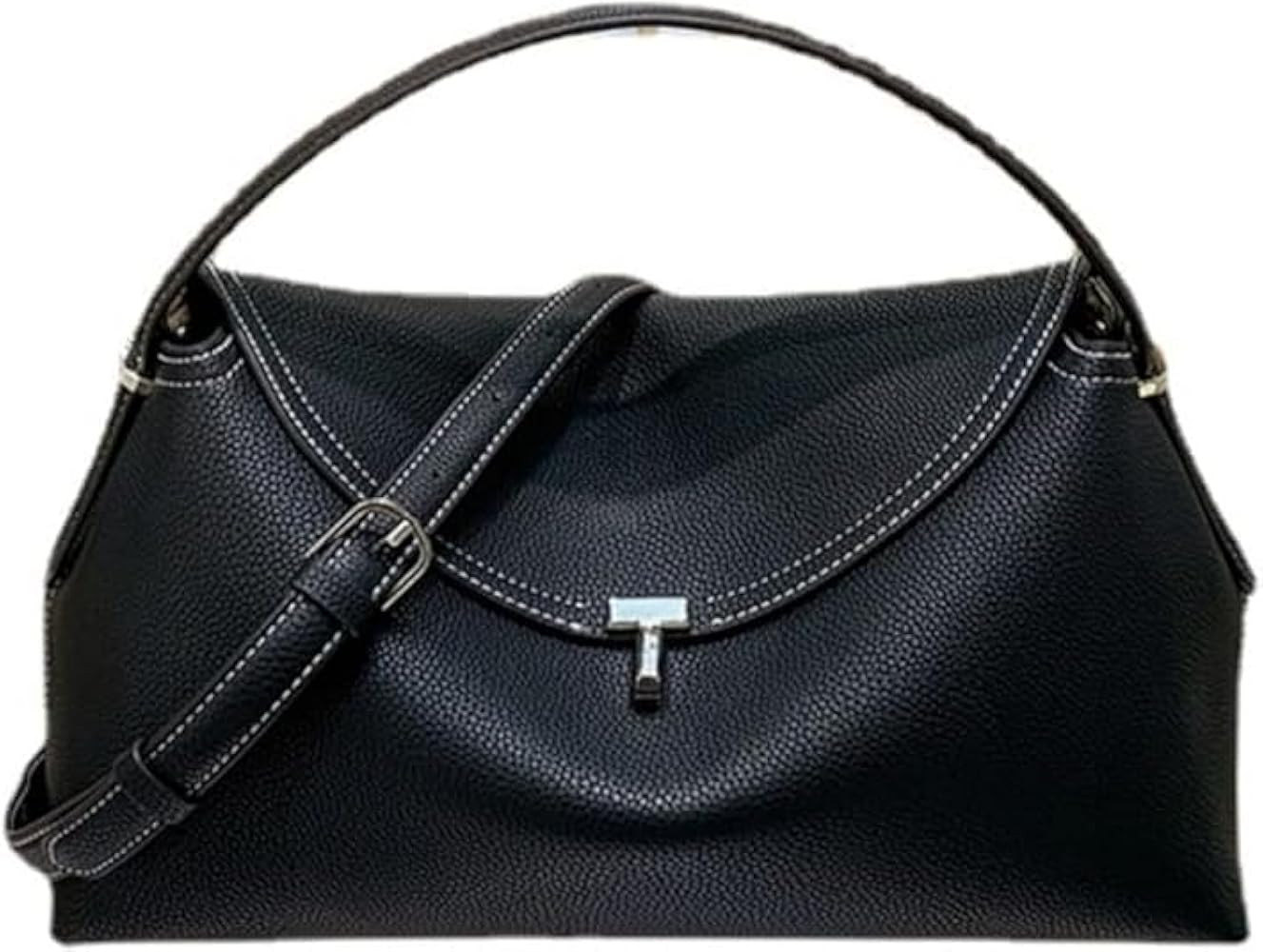 Woman Handbag Luxury Leather Underarm Shoulder Casual Tote Lady Soft Bucket Bag | Amazon (US)