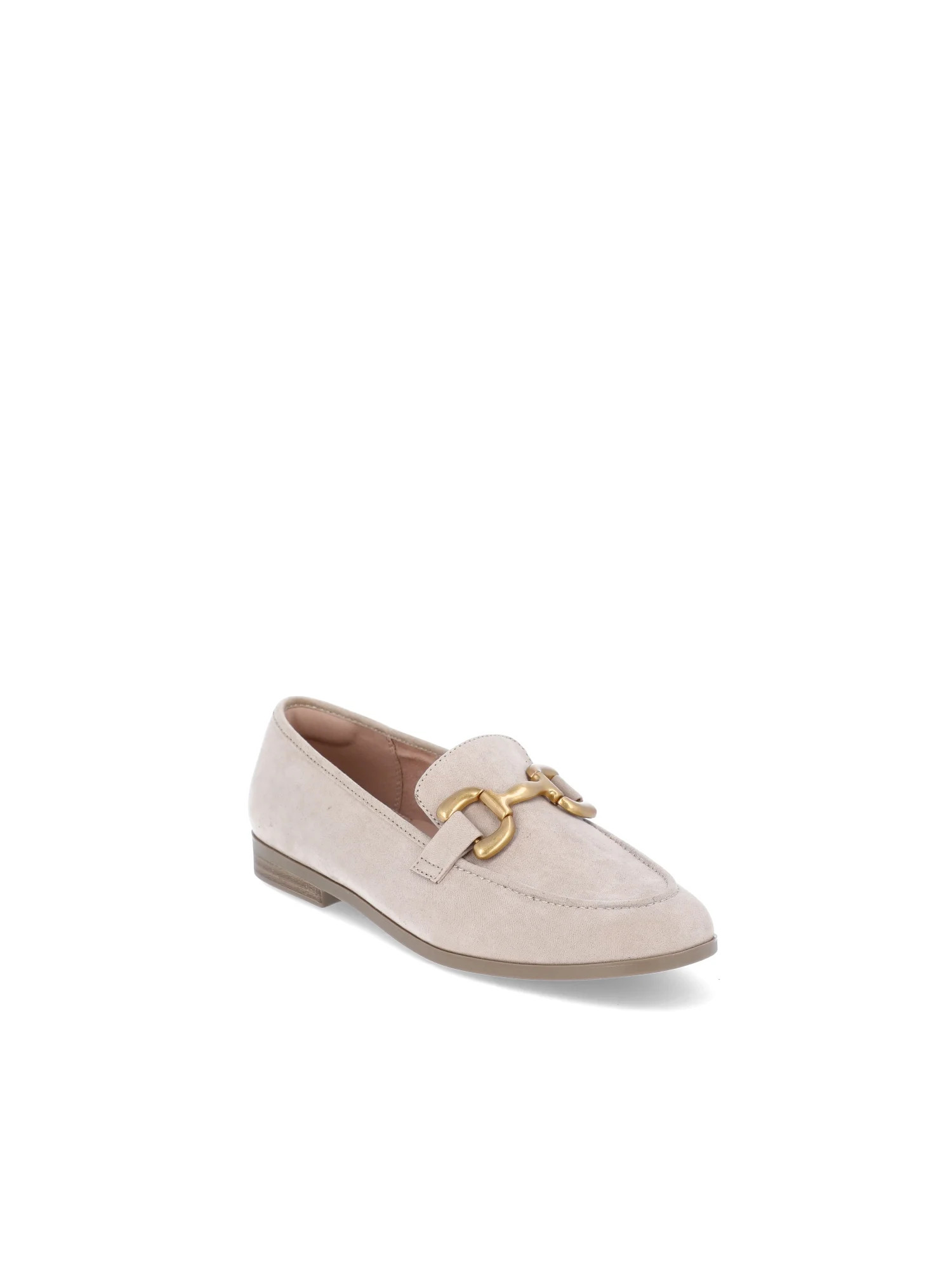 Time and Tru Women's Faux Microsuede Buckle Loafer | Walmart (US)