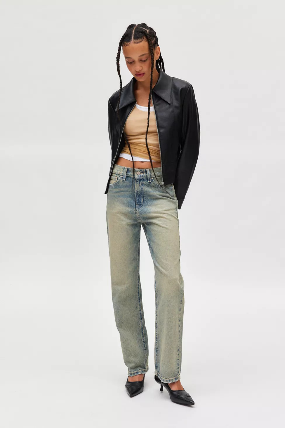 Silence + Noise Stella Slim Moto Jacket | Urban Outfitters (US and RoW)