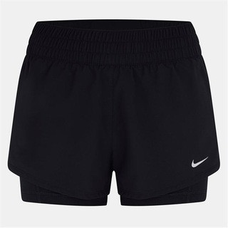 One Women's Dri-FIT Mid-Rise 3 2-in-1 Shorts | Sports Direct UK