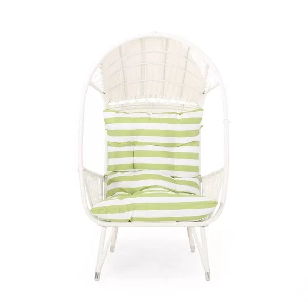 Outdoor Standing Basket Patio Chair with Cushions | Wayfair North America