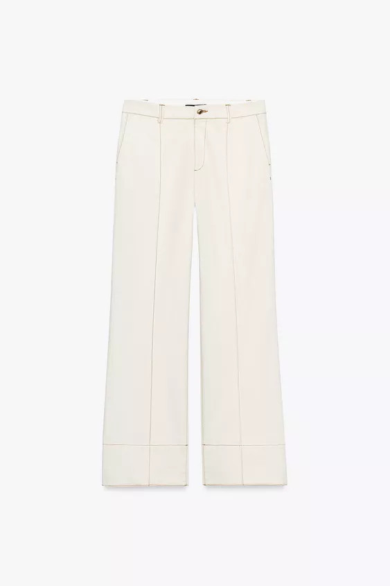 STITCHED BOOTCUT TROUSERS | Zara UK