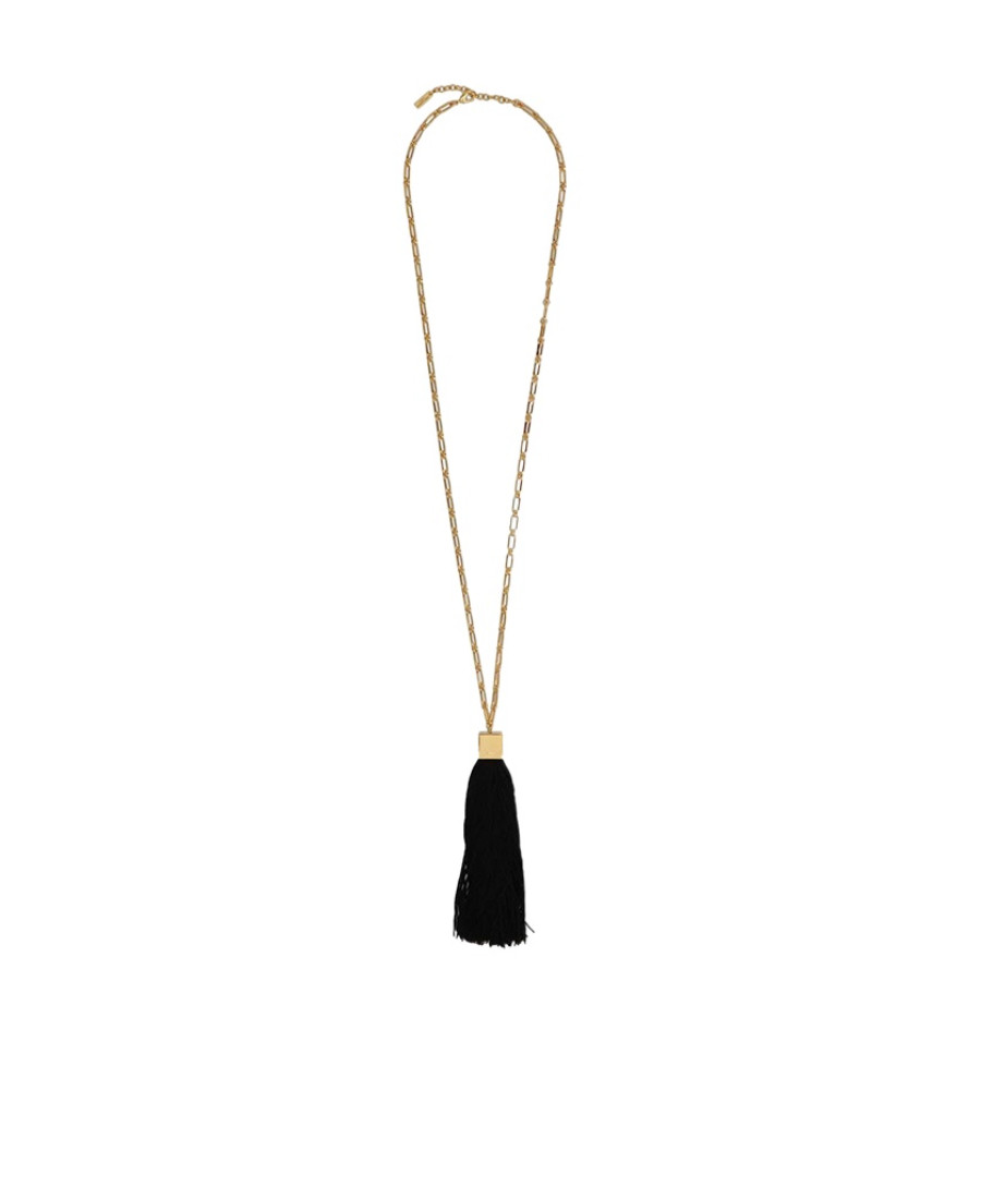 tassel-trim chain-link necklace | Senser US