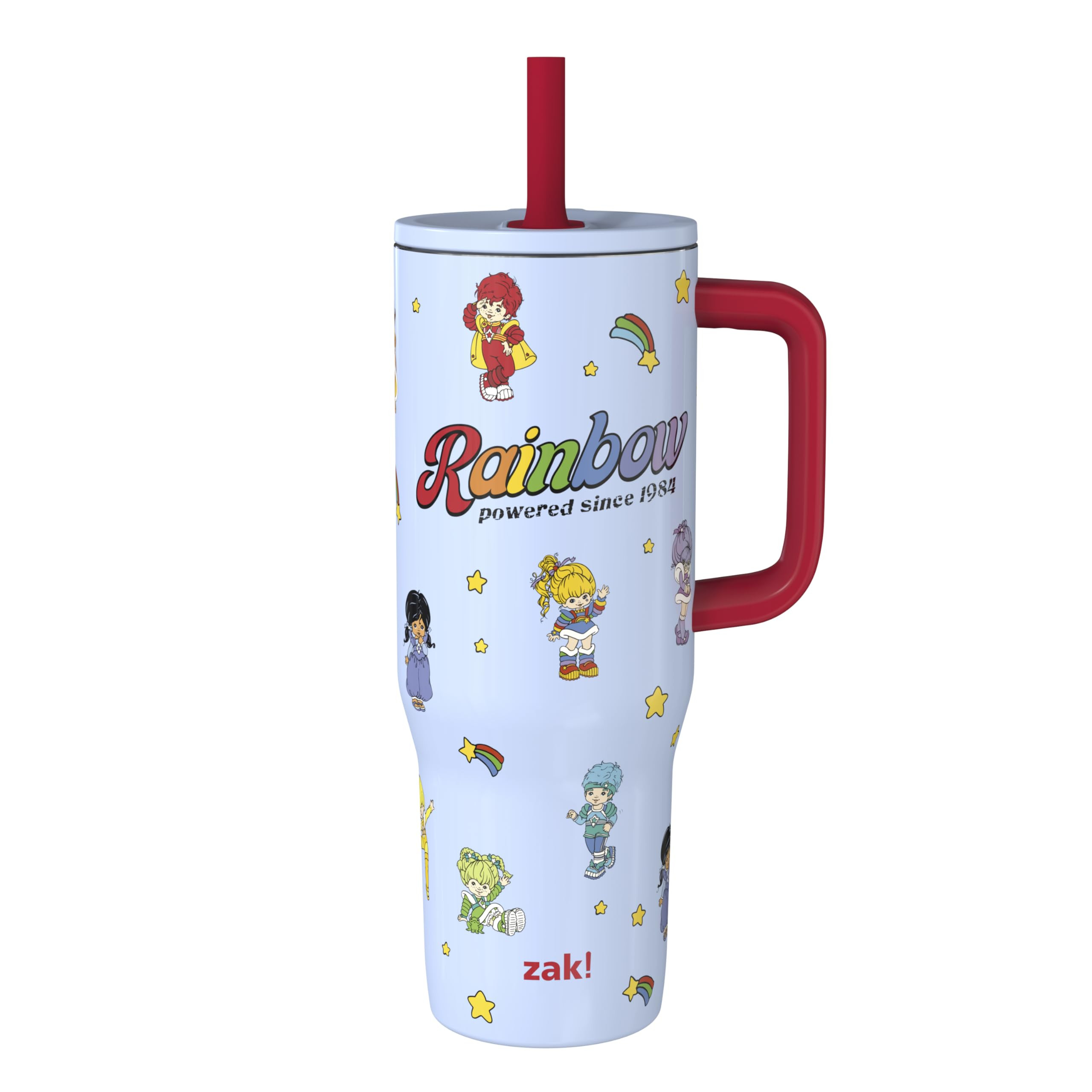 Zak Designs Rainbow Brite Sutton Travel Tumbler for On the Go, 30oz Stainless Steel with Vacuum I... | Amazon (US)