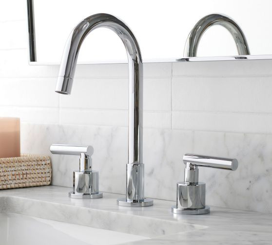 Exton Lever Handle Widespread Bathroom Sink Faucet | Pottery Barn (US)