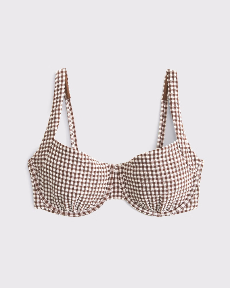 Curve Love Wide Strap Underwire Bikini Top | Abercrombie & Fitch (US)