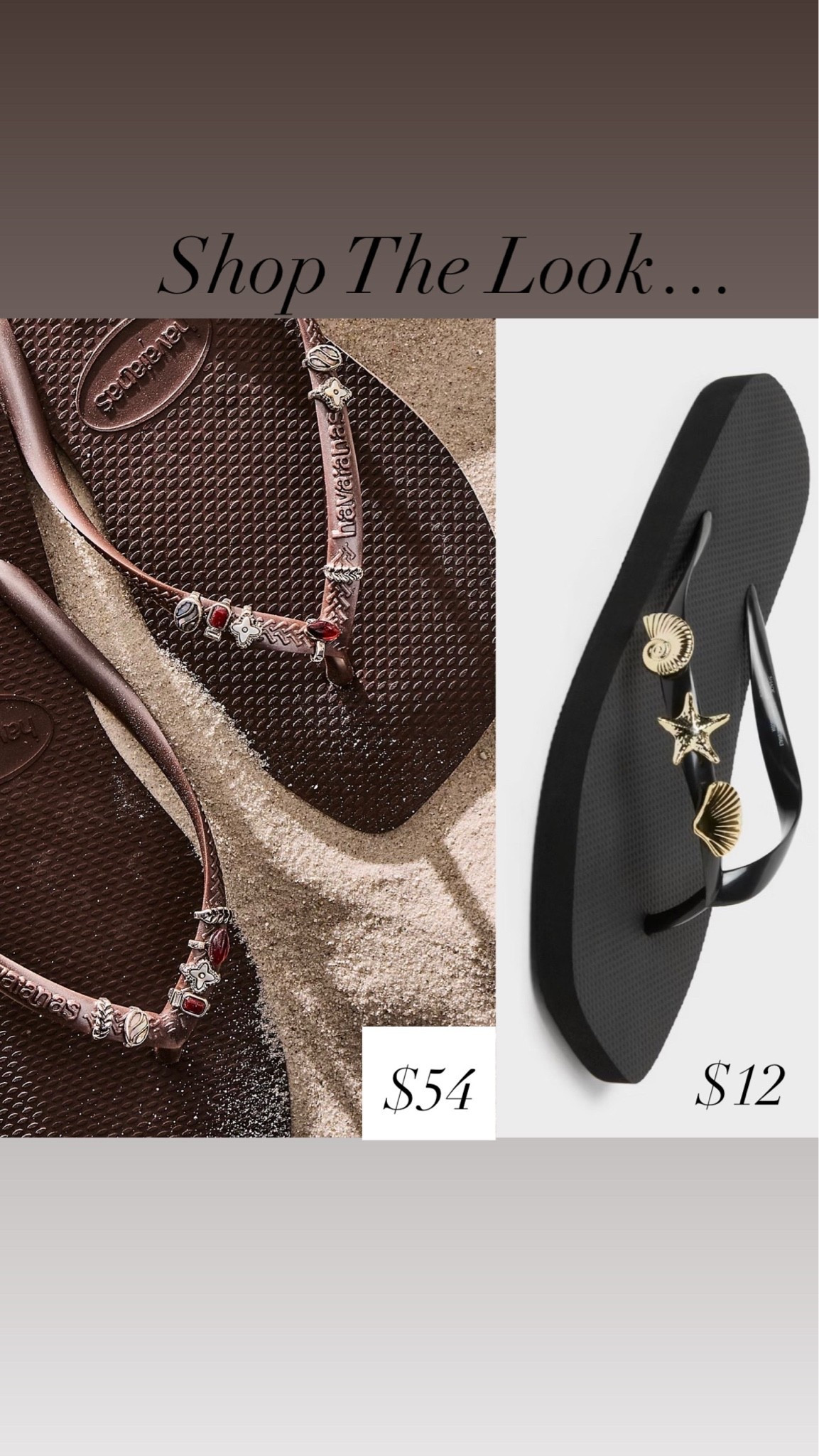 Shop the look
Haviana charm flips flops
Square tip
Sandals
Target finds
Black
Brown
Pool Sandals
Beach sandals
Summer 
Trend
Look for less
Look a like

#LTKSeasonal #LTKSwim