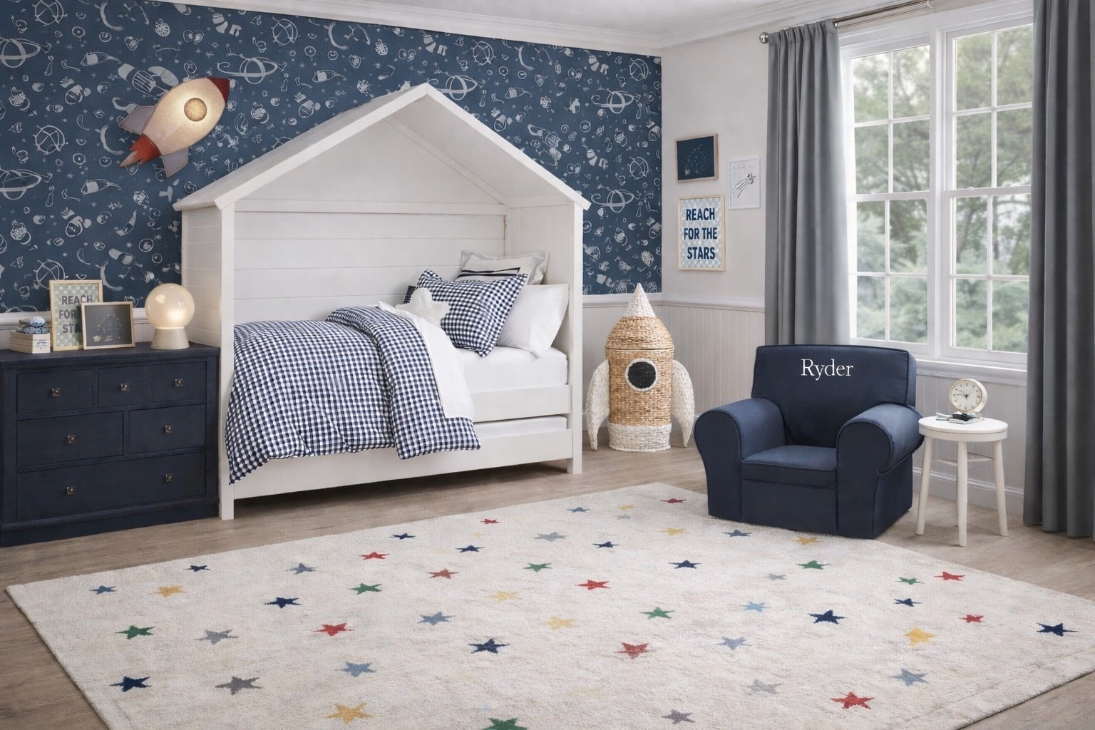 space themed boys bedroom 

#LTKKids #LTKHome