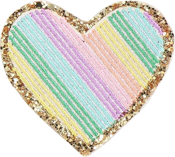Glitter Rainbow Heart Patch | Stoney Clover Lane