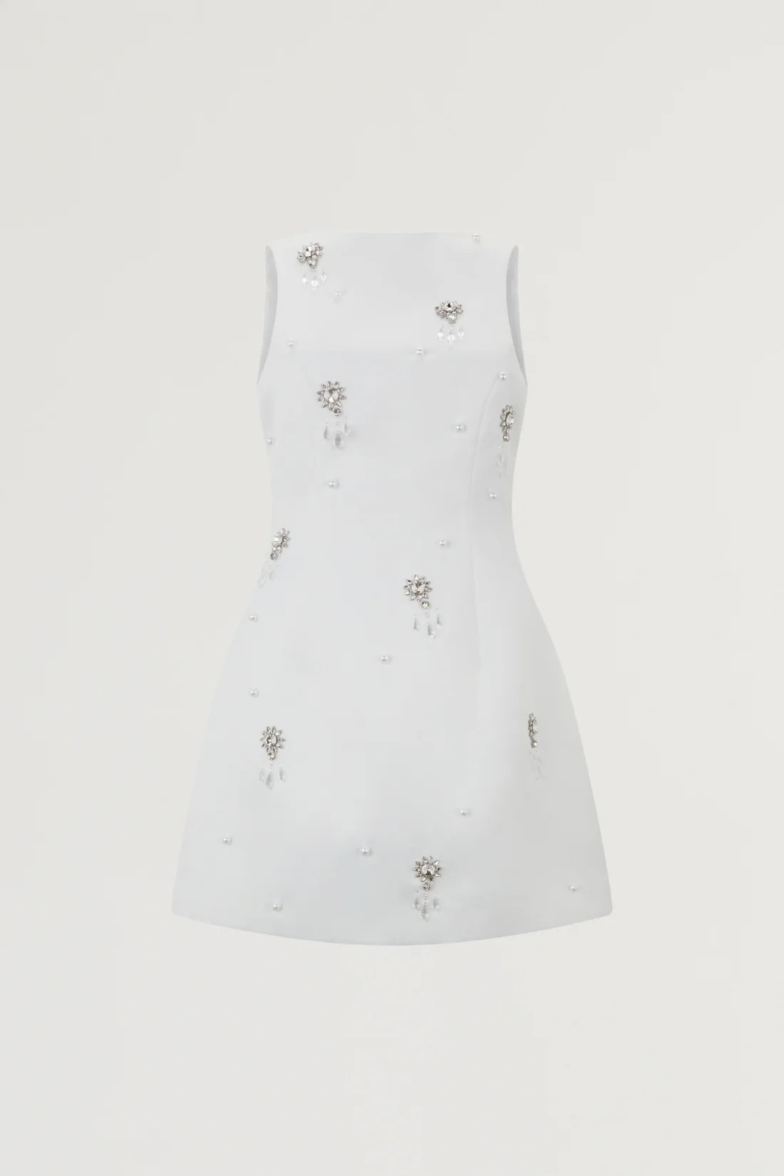 Satin Crystal Mini Dress | Odd Muse