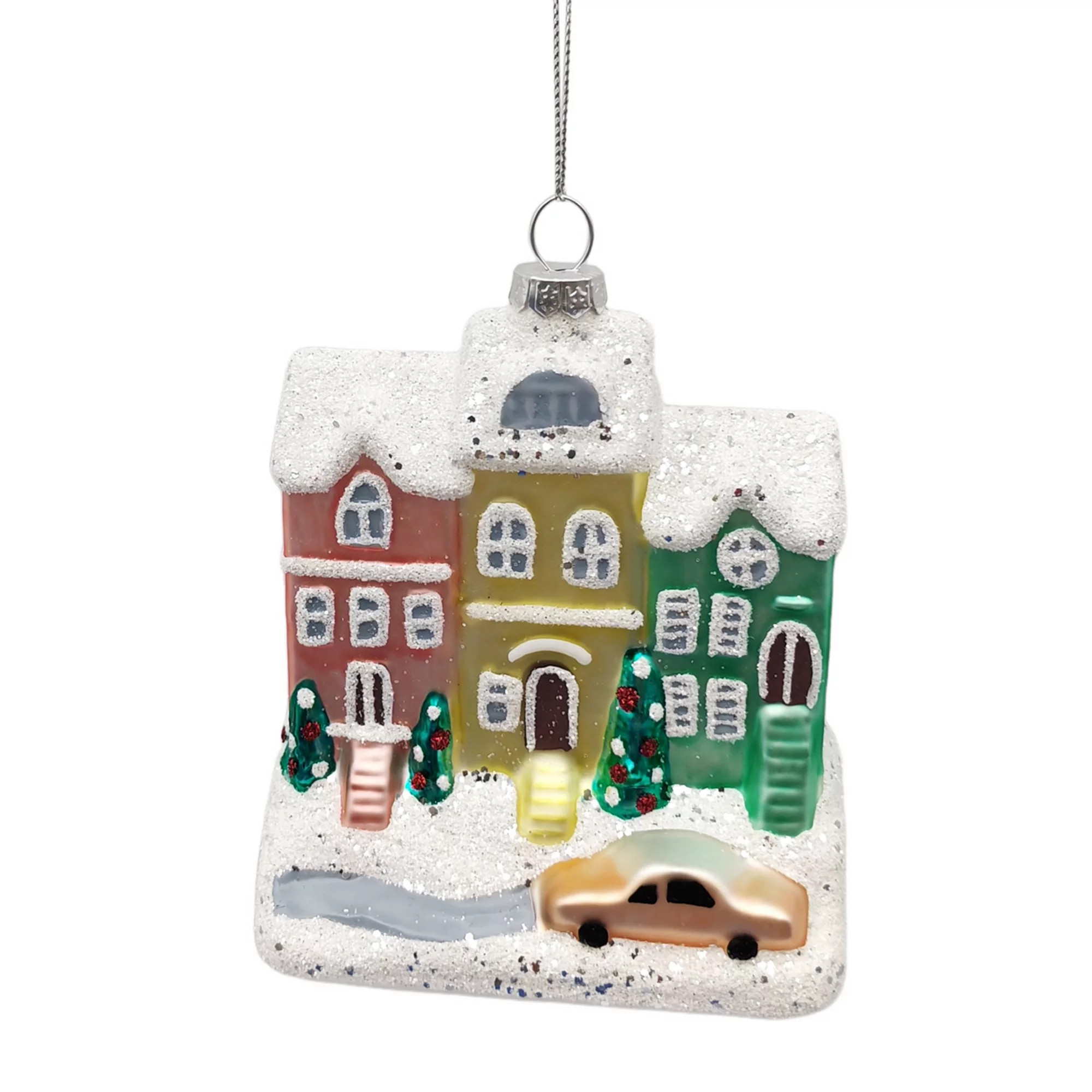 St. Nicholas Square® Glass Holiday Row House Christmas Ornament, Multi | Kohl's
