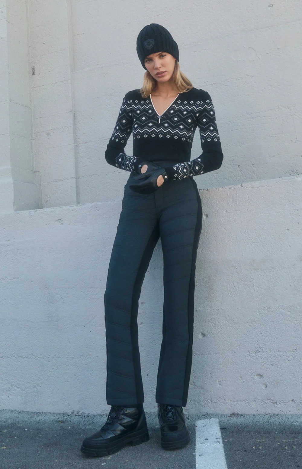 Kaja Quilted Pant | Black | Alp N Rock