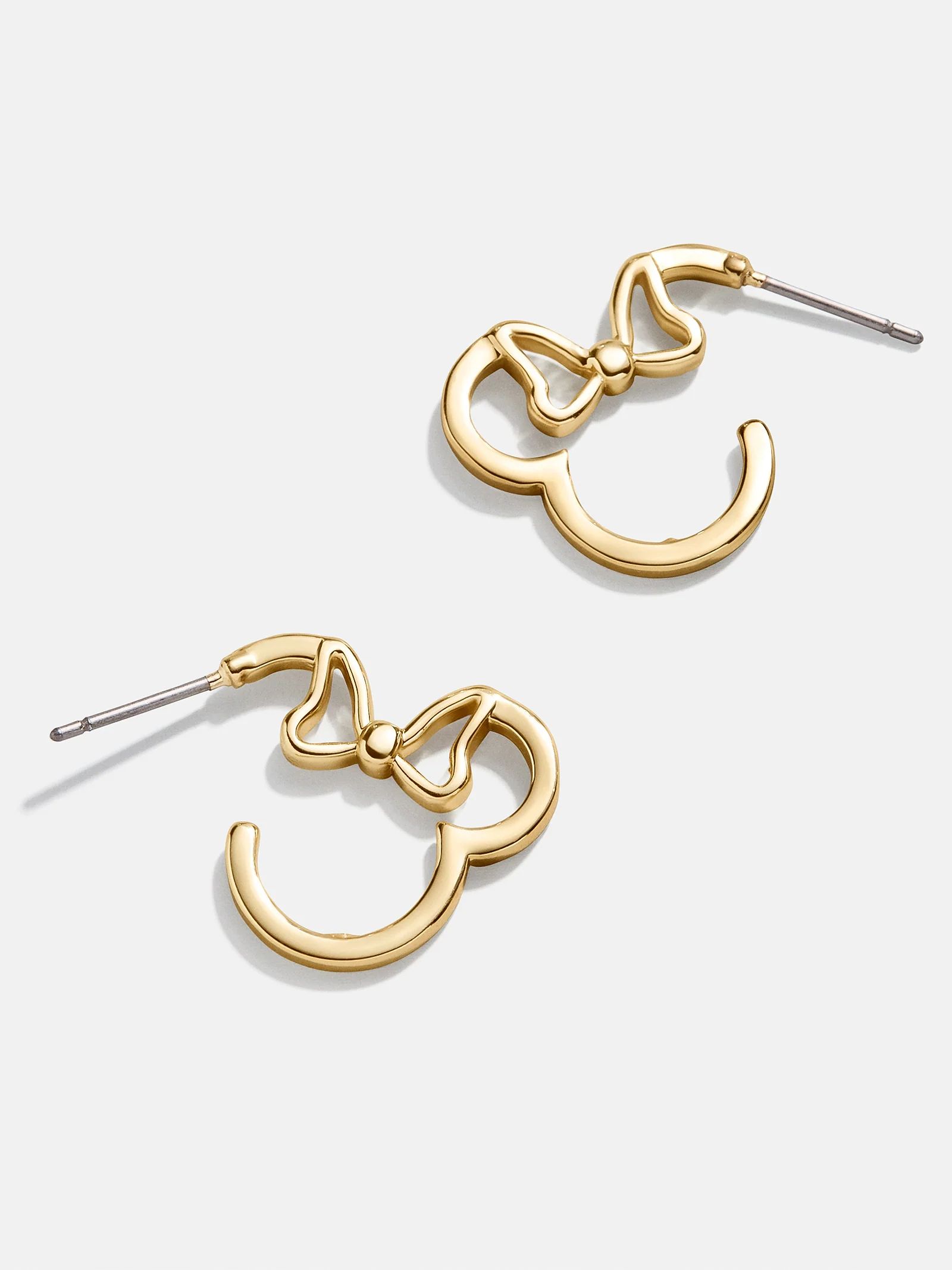 Minnie Mouse Disney Outline Earrings - Gold | BaubleBar (US)