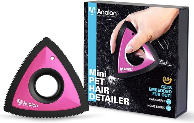 Analan Mini Pet Hair Remover for Car Detailing Supplies, Carpet Dog Hair Remover for Car Interior... | Amazon (US)