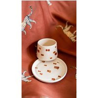 Say No To Bad Thoughts Hand Painted Espresso Mug Coffee Set Housewarming Gift Ideas For Couples Typographic | Etsy (US)