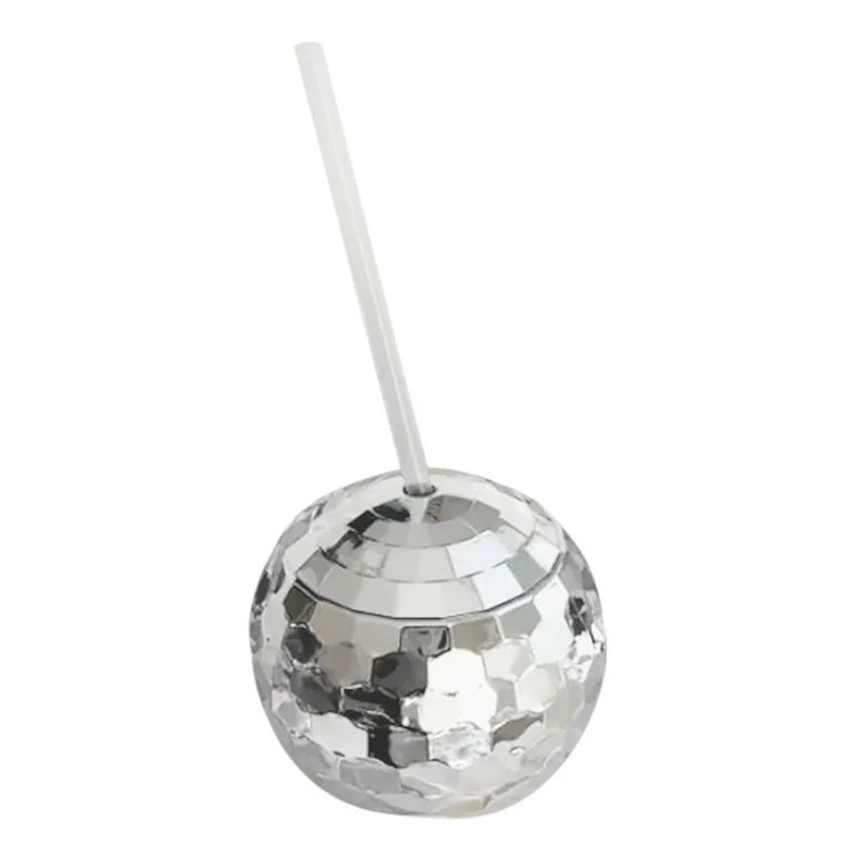 Disco Ball Cup With Clear Straw Party Tumbler Bridal Party Favors, 1X Disco Ball Cup, 1X Straw | Walmart (US)