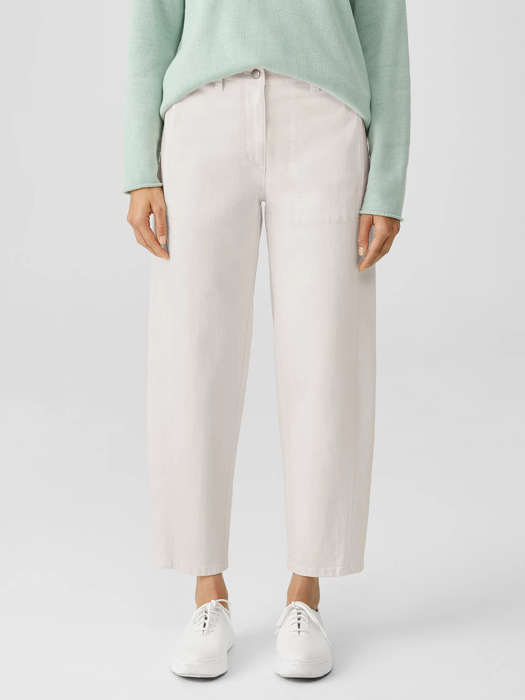 Undyed Organic Cotton Denim Lantern Jean | Eileen Fisher