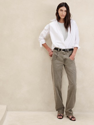 Ribbed Cap-Sleeve T-Shirt | Banana Republic (US)