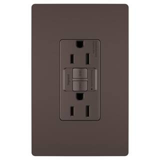 radiant 15 Amp 125-Volt Tamper Resistant GFCI Residential/Commercial Decorator Duplex Outlet and ... | The Home Depot