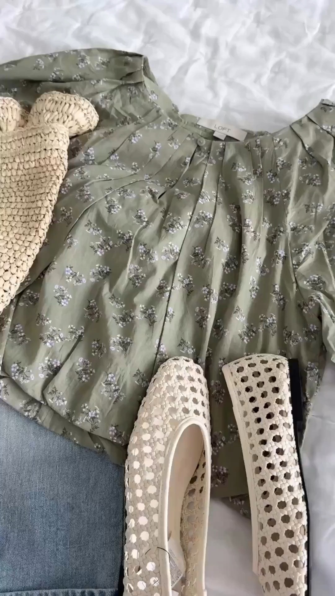Vacation outfit #1. 😎  An adorable floral bubble blouse. This color looks great on everyone. With woven ballet flats and straight leg, high-rise denim.  Chef’s kiss. 😘

I’m linking lots of options for ballet flats and cute bags to mix and match this summer. ☀️

#LTKWatchNow #LTKFindsUnder50 #LTKShoeCrush #LTKFindsUnder100 #LTKStyleTip #LTKItBag

#LTKSaleAlert #LTKBeauty #LTKMidsize #LTKPetite #LTKTravel #LTKOver40 #LTKSeasonal #LTKWorkwear #LTKootd #LTKTall #LTKgrwm #LTKselfcare
