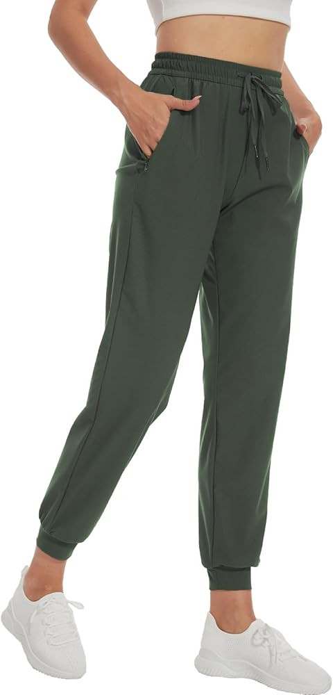 SEVEGO Women's 30"/32"/34"/36" Tall Inseam Joggers Lightweight Sweatpants Zipper Pockets Athletic... | Amazon (US)