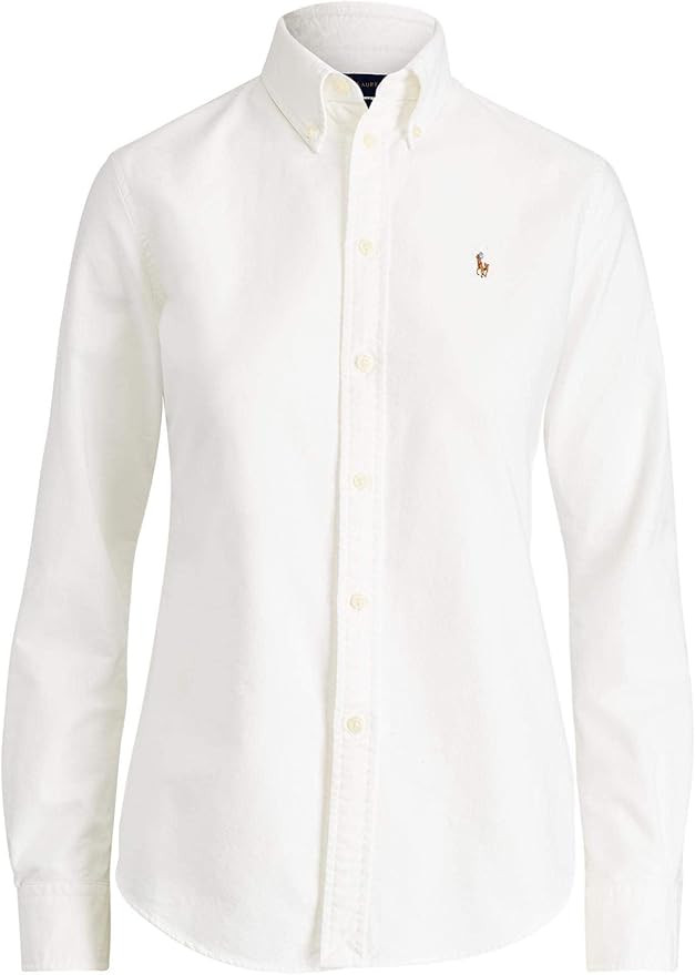 POLO RALPH LAUREN Women's Oxford Classic Fit Button Down Shirt | Amazon (US)