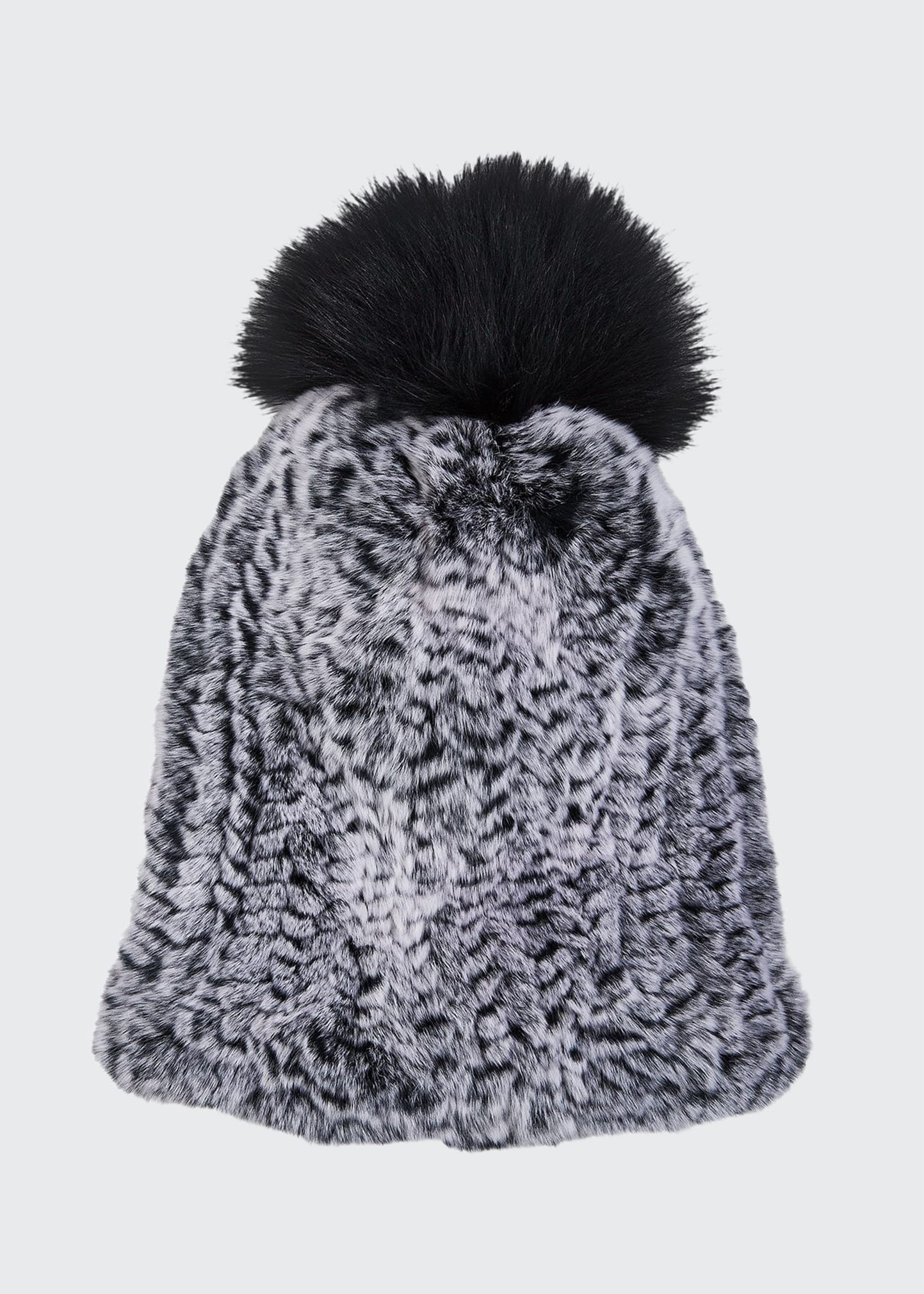 Rabbit & Fox Fur Beanie Hat | Bergdorf Goodman