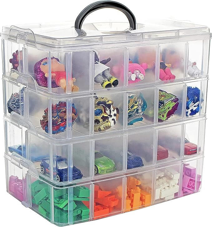 Bins & Things Toy Organizer with 40 Adjustable Compartments Compatible with Lego, LOL Surprise Do... | Amazon (US)