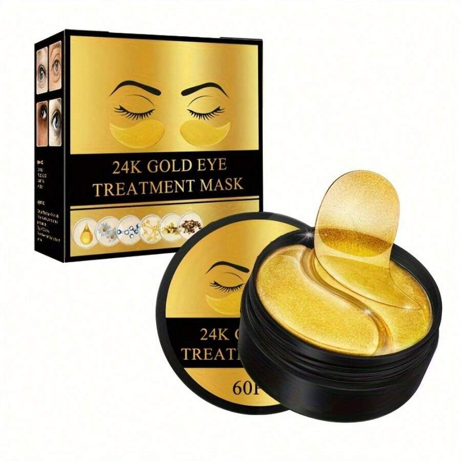 60pcs Collagen & Gold Infused Eye Mask For Removing Eye Bags And Dark Circles, And Reducing Wrink... | SHEIN