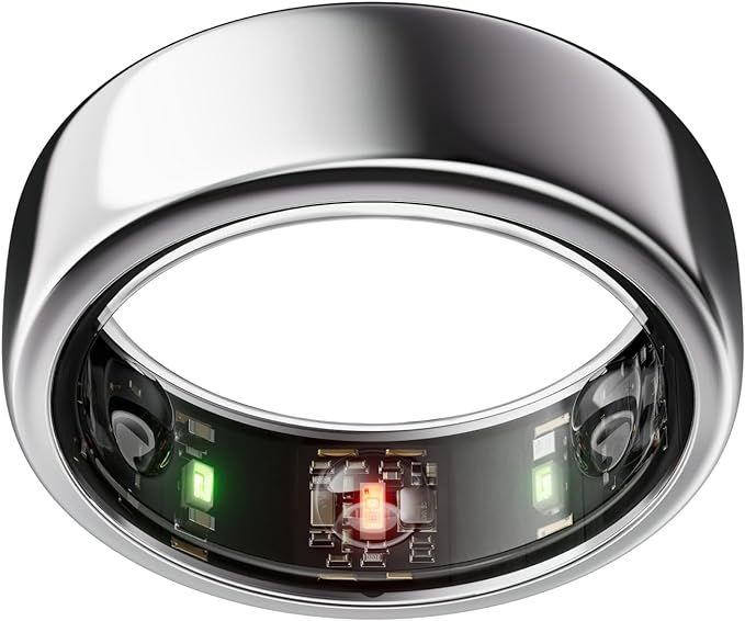 Oura Ring Gen3 Horizon - Silver - Size 11 - Smart Ring - Size First with Oura Sizing Kit - Sleep ... | Amazon (US)