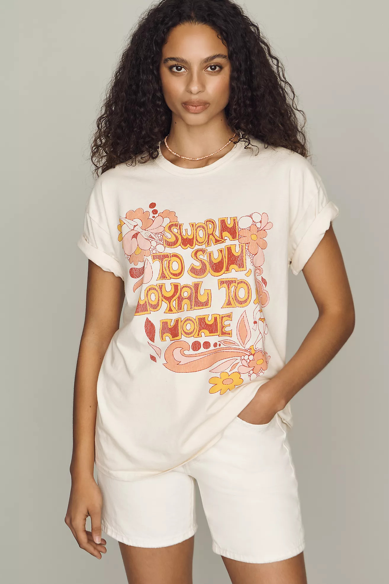 MOTHER Sleepover Boyfriend Graphic Tee | Anthropologie (US)