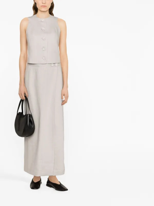 Lili Marleen linen waistcoat | Farfetch Global
