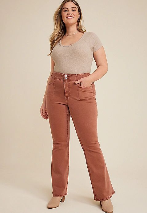Plus Size m jeans by maurices™ Sculptress High Rise Flare Jean | Maurices