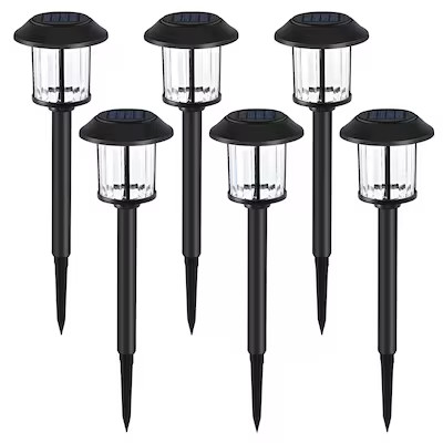 Harbor Breeze 6 -Pack 10 -Lumens 0.075 -Watt Black Solar LED Outdoor Path Light Kit ( 3000-K ) | Lowe's