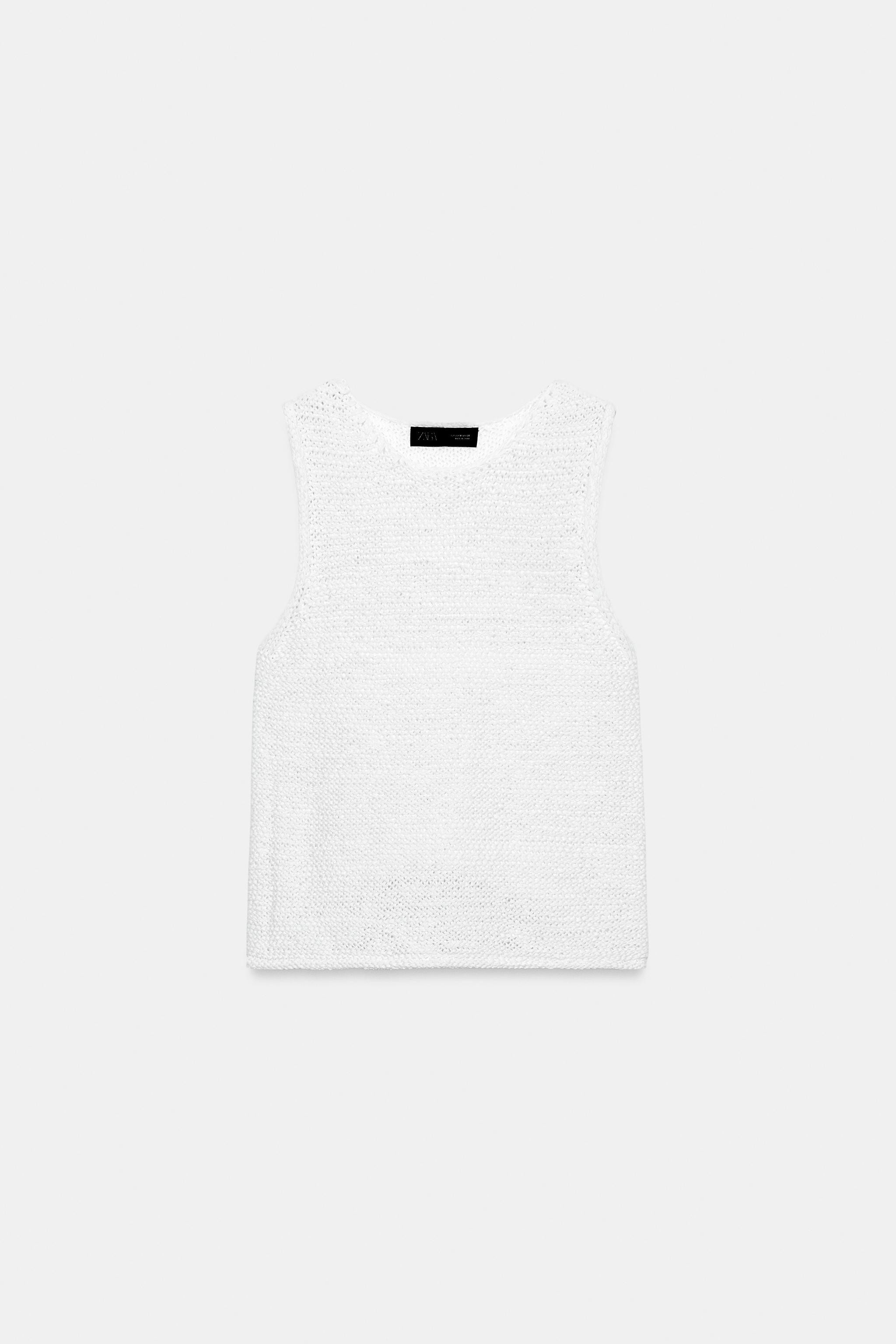 SLEEVELESS KNIT TOP | Zara UK
