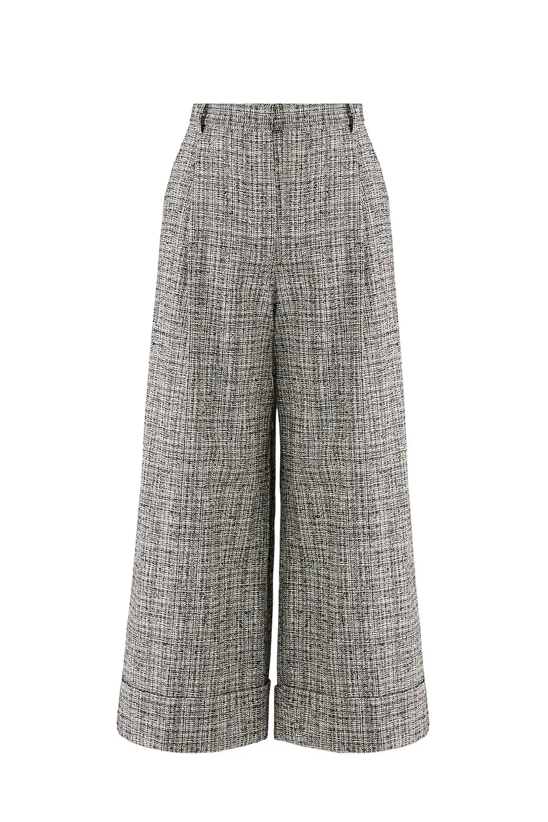 Tara Jarmon Gray Wide Leg Pants | Rent The Runway