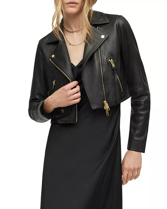 Elora Leather Biker Jacket | Bloomingdale's (US)